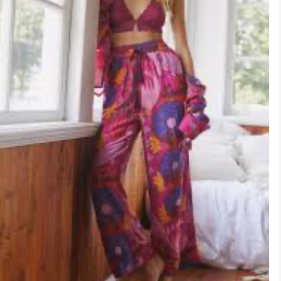 Anthropologie Mary O’Malley Dreamer Lounger/Pajama Pants  Size L NWT - Picture 2 of 12
